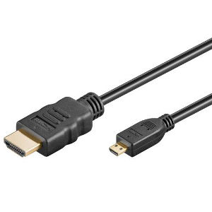 Champion HDMI-kabel Micro (A-D) 2.0 meter Champion HDMI-kabel Micro (A-D) 2.0 meter
