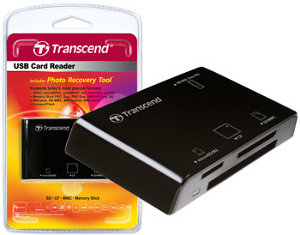 Transcend Multiläsare USB 2.0 Svart
