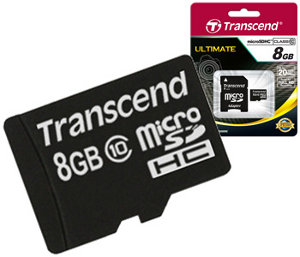 microSDHC 8GB (Class 10)