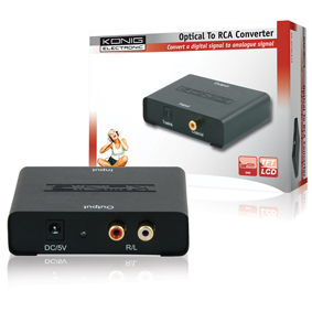 Converter Optisk digital - RCA analog