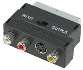 Scartadaptor IN/UT 3xphono, Svideo