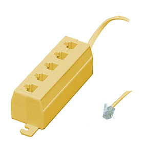 Tele adapter 6P4C 1 RJ11 till 5 RJ11 uttag